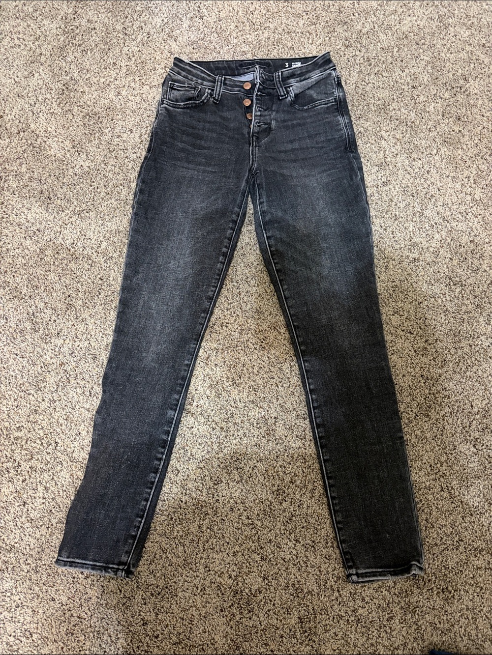 Arizona Jean Company Black Wash High-Rise Skinny Jeans